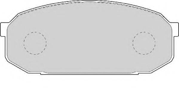 Комплект гальмівних колодок, дискове гальмо NECTO FD7002A