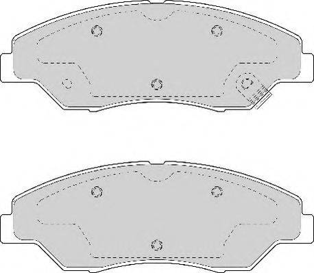 Комплект тормозных колодок, дисковый тормоз NECTO FD6980A