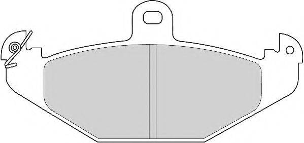 Комплект тормозных колодок, дисковый тормоз NECTO FD6970A