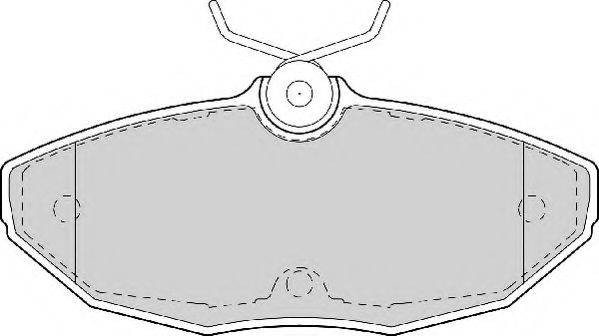 Комплект тормозных колодок, дисковый тормоз NECTO FD6985A