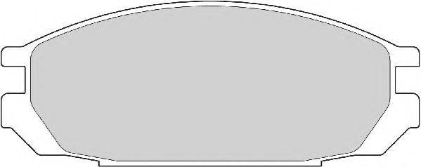 Комплект гальмівних колодок, дискове гальмо NECTO FD6905A