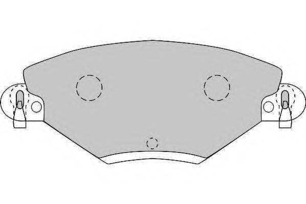 Комплект гальмівних колодок, дискове гальмо NECTO FD6875A