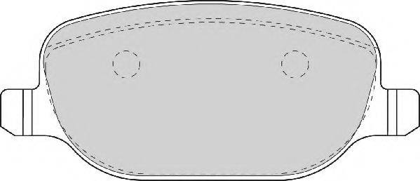 NECTO FD6933A Комплект тормозных колодок, дисковый тормоз