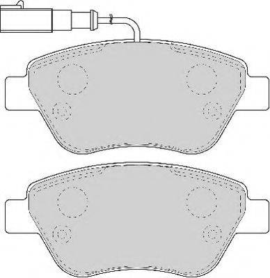 Комплект тормозных колодок, дисковый тормоз NECTO FD6916A