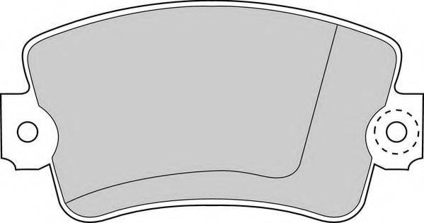Комплект тормозных колодок, дисковый тормоз NECTO FD690V