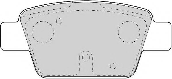 NECTO FD6919A Комплект тормозных колодок, дисковый тормоз