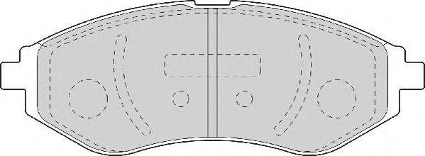 Комплект тормозных колодок, дисковый тормоз NECTO FD7112A