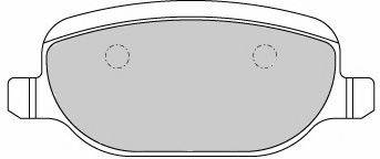 Комплект гальмівних колодок, дискове гальмо NECTO FD7194A