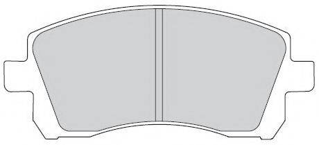 Комплект гальмівних колодок, дискове гальмо NECTO FD7218A