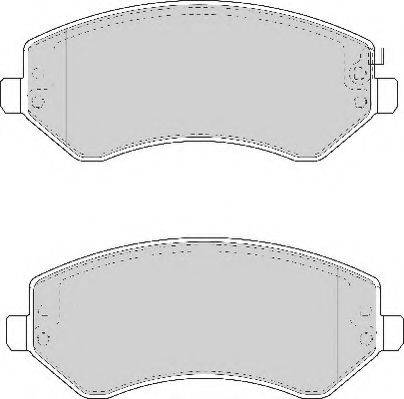 Комплект тормозных колодок, дисковый тормоз NECTO FD7038A