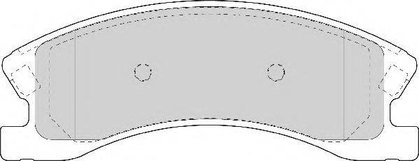 Комплект гальмівних колодок, дискове гальмо NECTO FD7092A