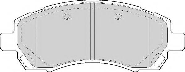 Комплект гальмівних колодок, дискове гальмо NECTO FD7060A