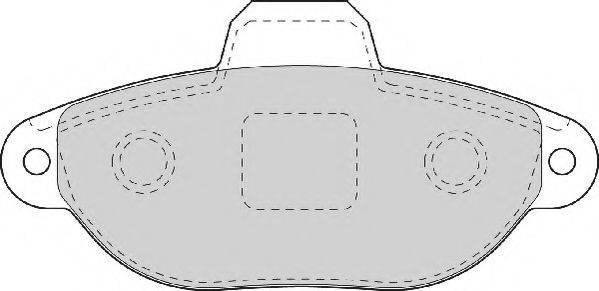 Комплект тормозных колодок, дисковый тормоз NECTO FD7075A