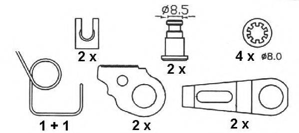 Комплект тормозных колодок NECTO N1315