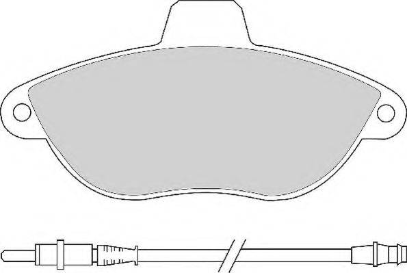 Комплект тормозных колодок, дисковый тормоз NECTO FD6684N