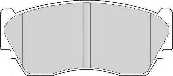 Комплект гальмівних колодок, дискове гальмо NECTO FD6572N