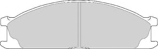 Комплект гальмівних колодок, дискове гальмо NECTO FD6566N