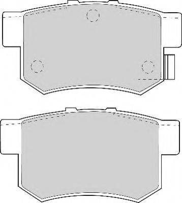 Комплект гальмівних колодок, дискове гальмо NECTO FD6625N