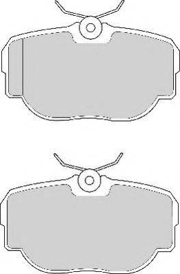 Комплект гальмівних колодок, дискове гальмо NECTO FD6628N