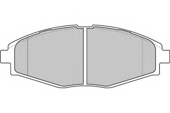 Комплект гальмівних колодок, дискове гальмо NECTO FD6818N