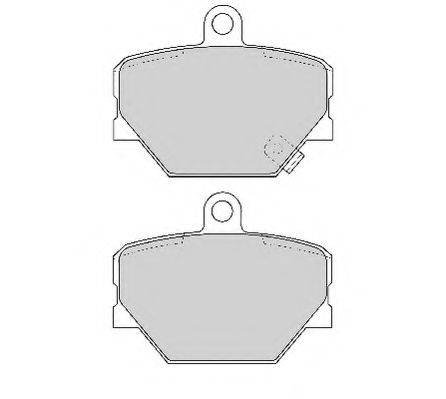 Комплект гальмівних колодок, дискове гальмо NECTO FD6774N