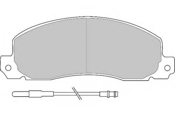 Комплект тормозных колодок, дисковый тормоз NECTO FD6091N