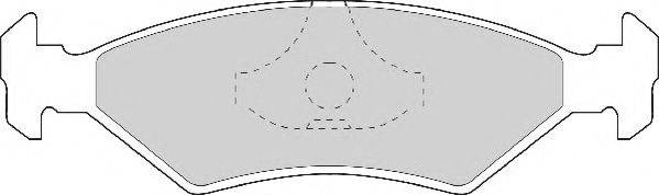 Комплект гальмівних колодок, дискове гальмо NECTO FD406N