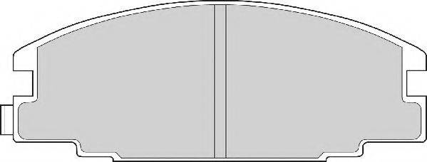 Комплект гальмівних колодок, дискове гальмо NECTO FD6527N