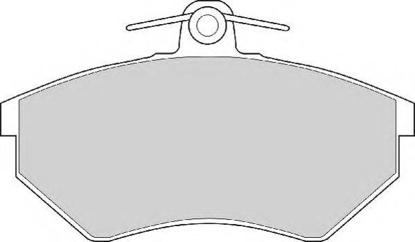 Комплект тормозных колодок, дисковый тормоз NECTO FD6401N