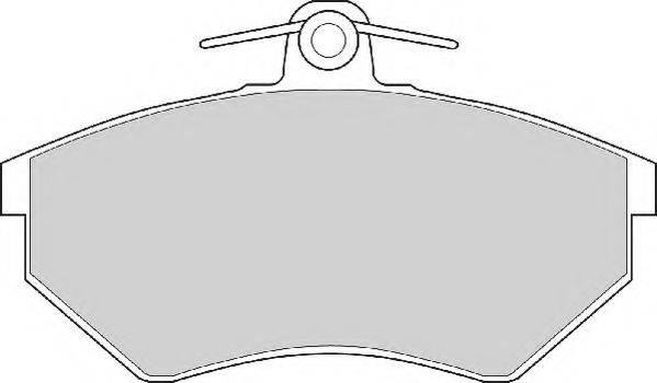 Комплект тормозных колодок, дисковый тормоз NECTO FD6489N