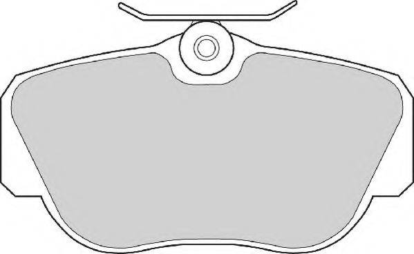 Комплект гальмівних колодок, дискове гальмо NECTO FD6375N