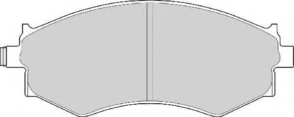 Комплект гальмівних колодок, дискове гальмо NECTO FD6358N