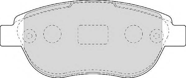 Комплект гальмівних колодок, дискове гальмо NECTO FD6948N