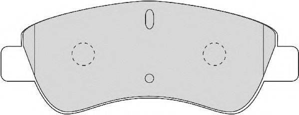 Комплект гальмівних колодок, дискове гальмо NECTO FD6874N