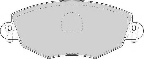 Комплект гальмівних колодок, дискове гальмо NECTO FD6931N