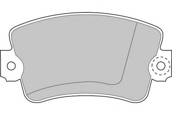 Комплект гальмівних колодок, дискове гальмо NECTO FD690N