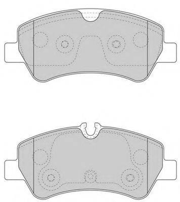Комплект тормозных колодок, дисковый тормоз NECTO FD7597V