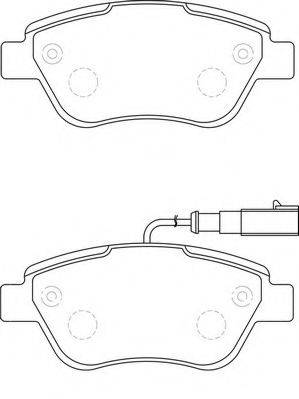 Комплект тормозных колодок, дисковый тормоз NECTO FD7280A