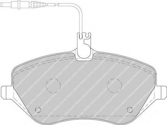 Комплект тормозных колодок, дисковый тормоз NECTO FD7105A