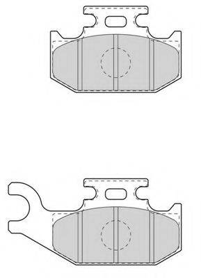 NECTO FD7610A Комплект тормозных колодок, дисковый тормоз