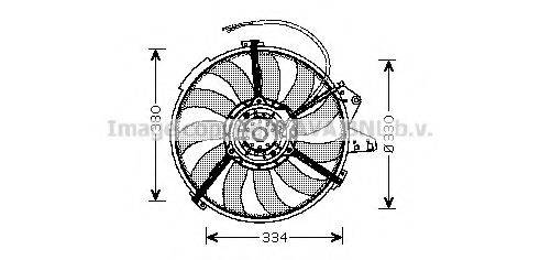Вентилятор, охолодження двигуна AVA QUALITY COOLING AI7507