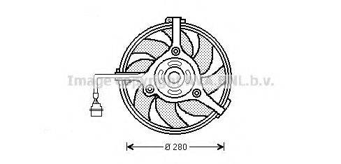 Вентилятор, охолодження двигуна AVA QUALITY COOLING AI7510