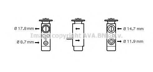 Розширювальний клапан, кондиціонер AVA QUALITY COOLING BW1088