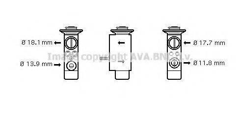 Розширювальний клапан, кондиціонер AVA QUALITY COOLING BW1238