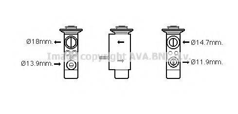 Розширювальний клапан, кондиціонер AVA QUALITY COOLING BW1441