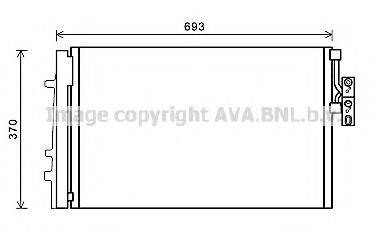 AVA QUALITY COOLING BW5479D Конденсатор, кондиционер
