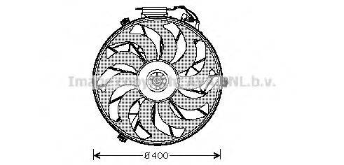 Вентилятор, охолодження двигуна AVA QUALITY COOLING BW7507
