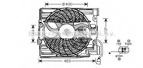 Вентилятор, охолодження двигуна AVA QUALITY COOLING BW7510