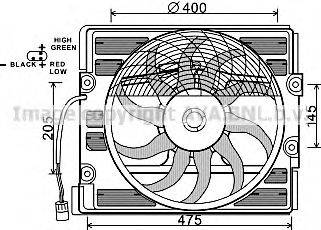 Вентилятор, охлаждение двигателя AVA QUALITY COOLING BW7512