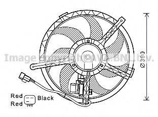 Вентилятор, охолодження двигуна AVA QUALITY COOLING BW7534